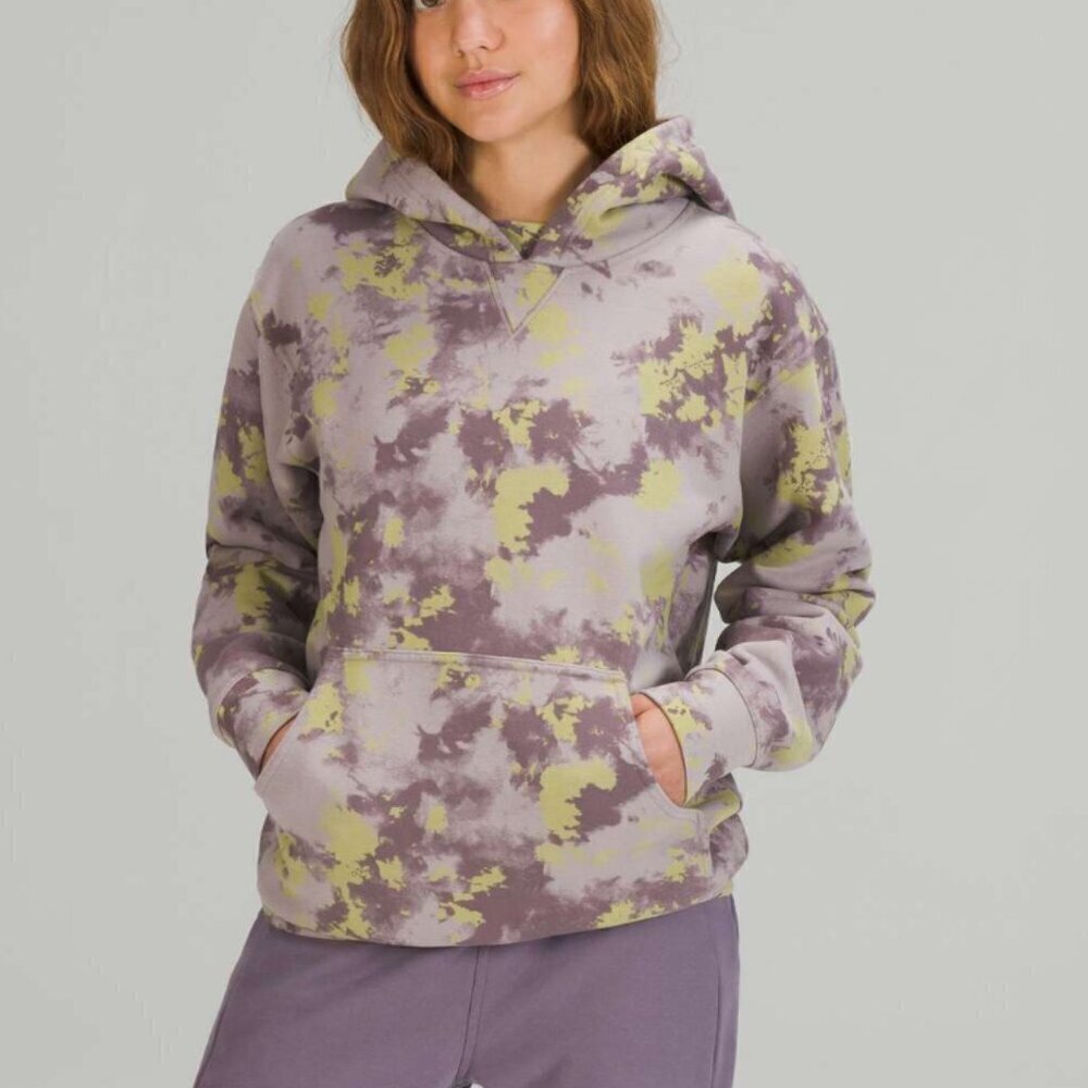 Lululemon All Yours Hoodie Orbital Tie Dye Mauve Grey Multi - Picture 7 of 7